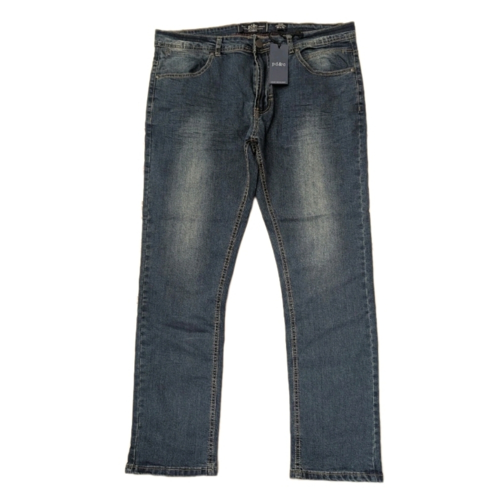 PD&C Jeans 38x30 Slim Fit Stretch Denim Flex Medium Blue Reeds NWT